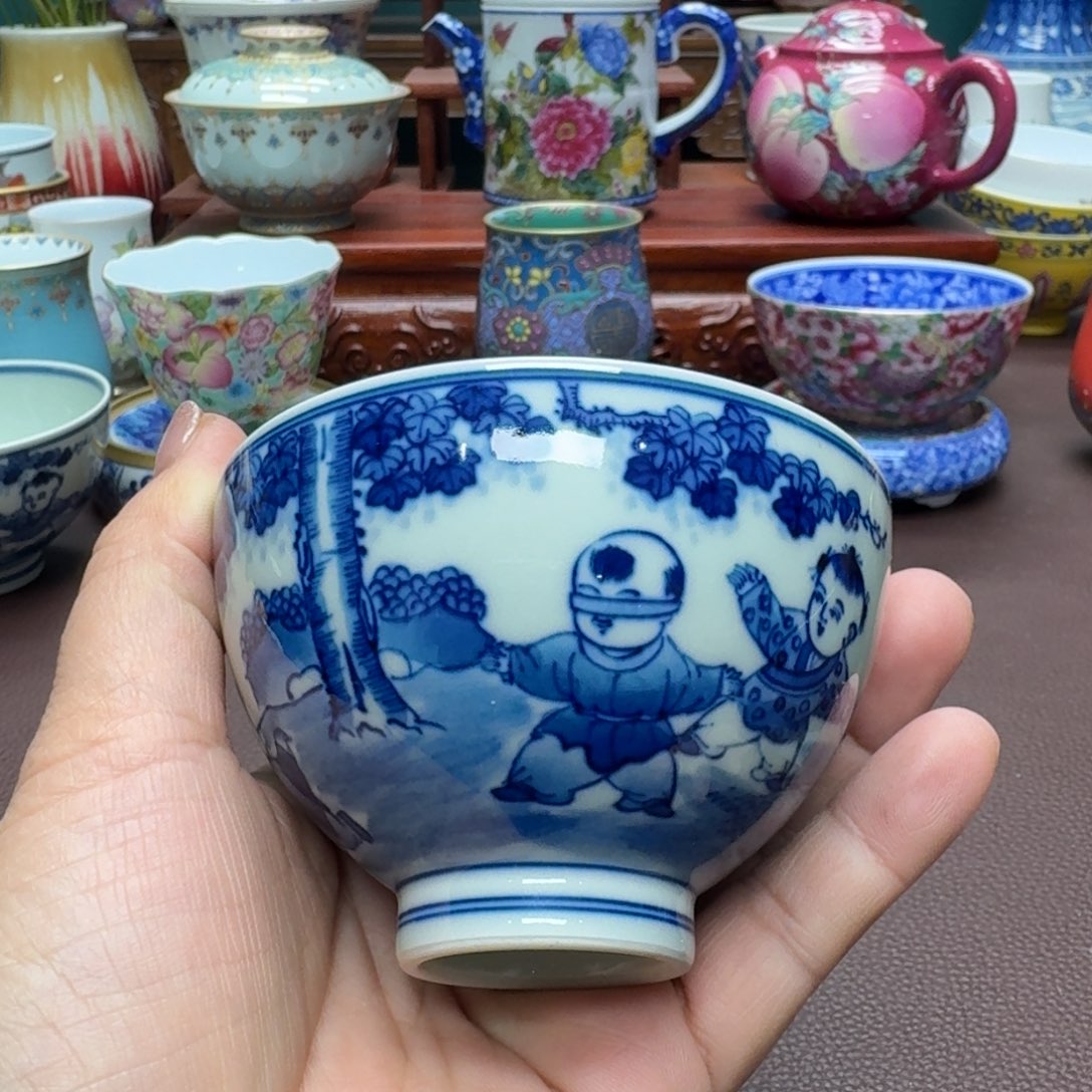 瓷片景德镇仿古手工制作精品展示