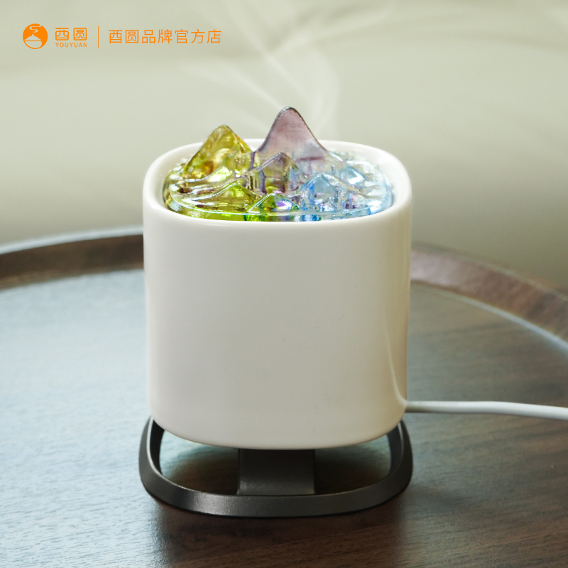 观涛燃香炉多样性琉璃盖数码线控高温出烟家用室内沉檀香酉圆工坊