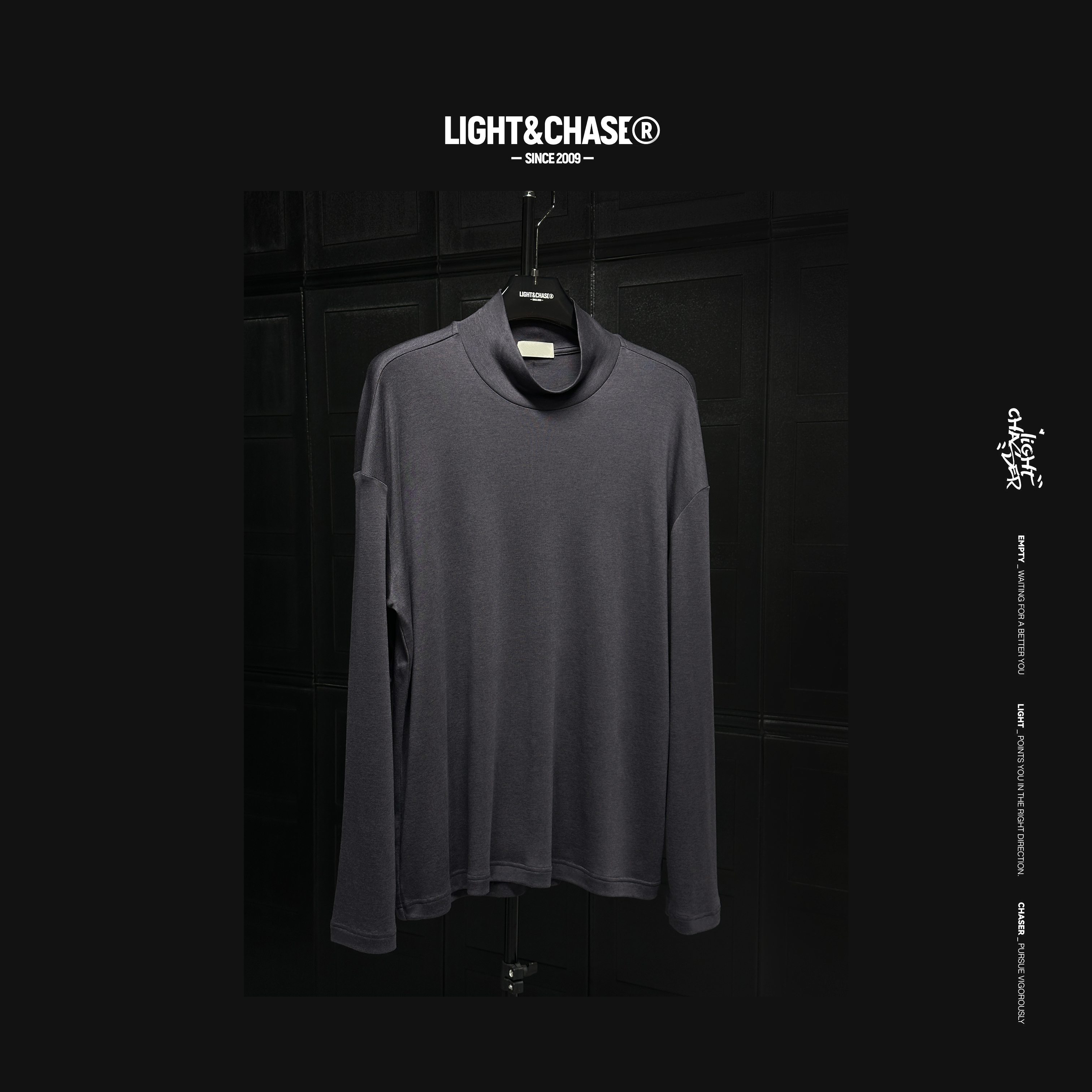 【天丝羊毛长袖T】【极简老钱】半高领T恤轻薄柔软透气舒适【慵懒松弛】