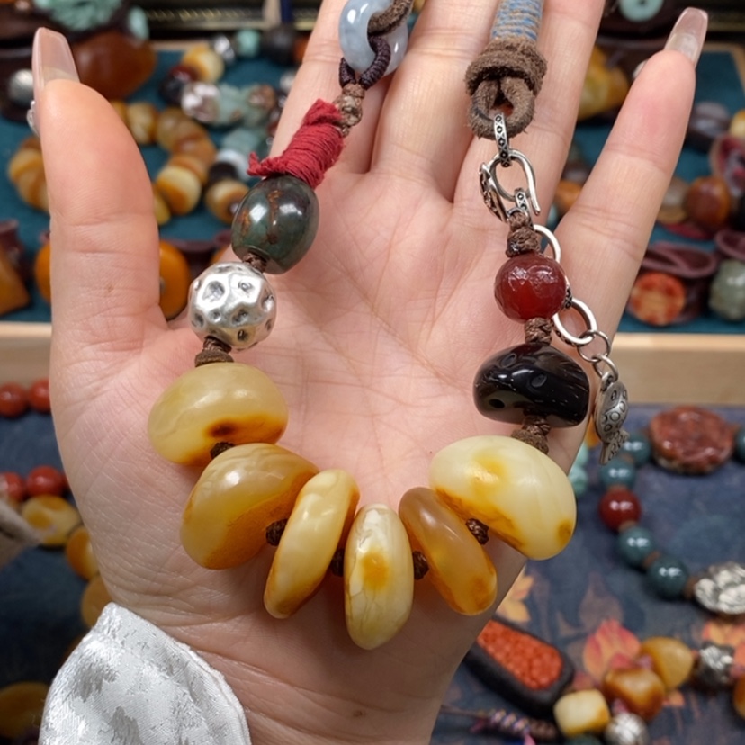 【闪购商品】蜜蜡颈饰未镶嵌项链