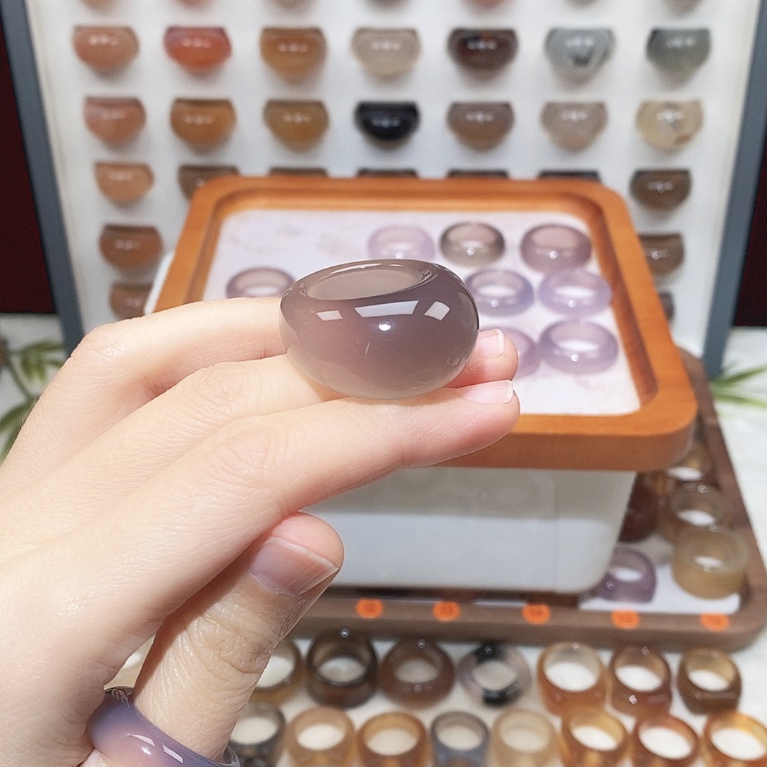 z***～玛瑙/玉髓未镶嵌戒指港20