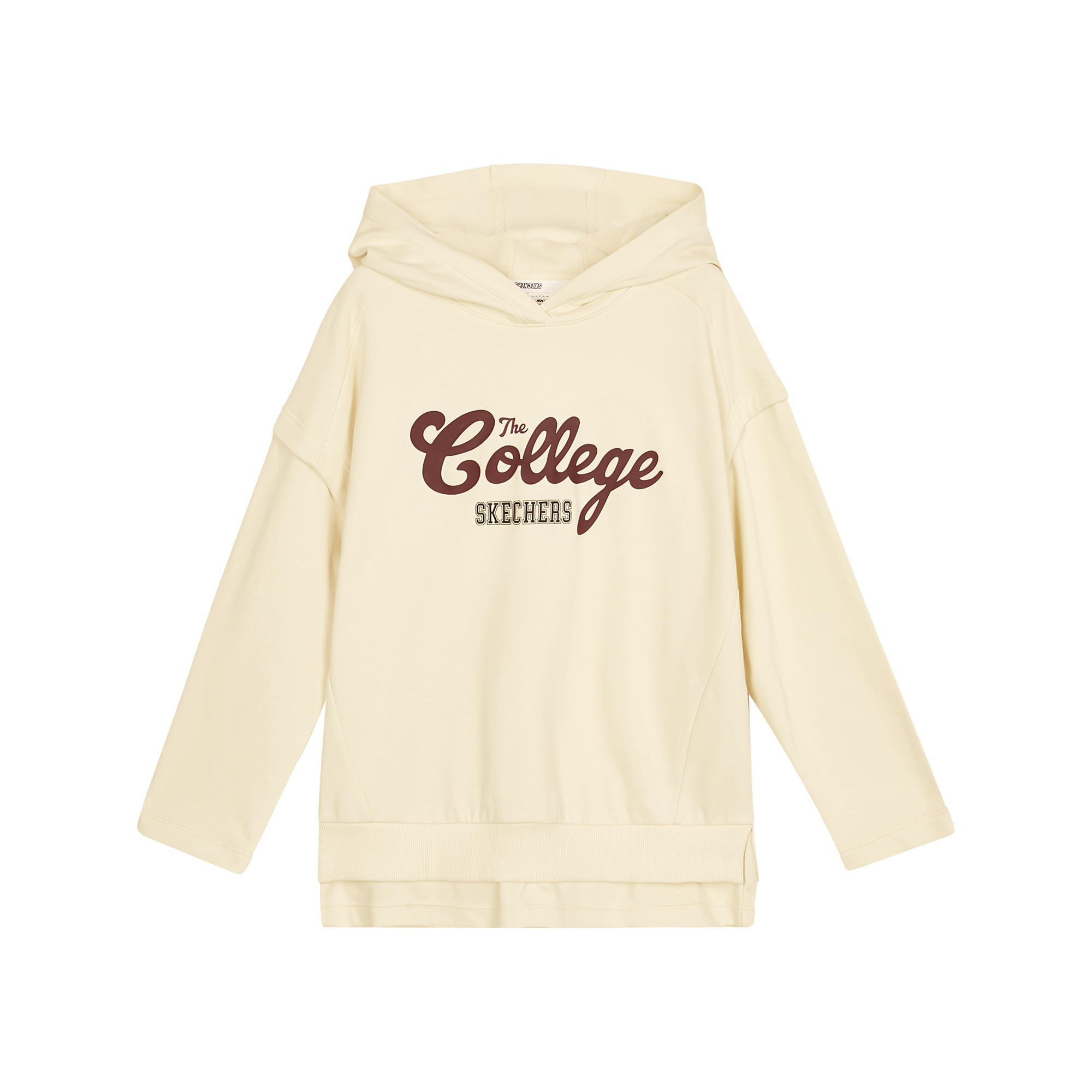 【奶油卫衣】斯凯奇官方男童百搭舒适上衣针织连帽套头卫衣