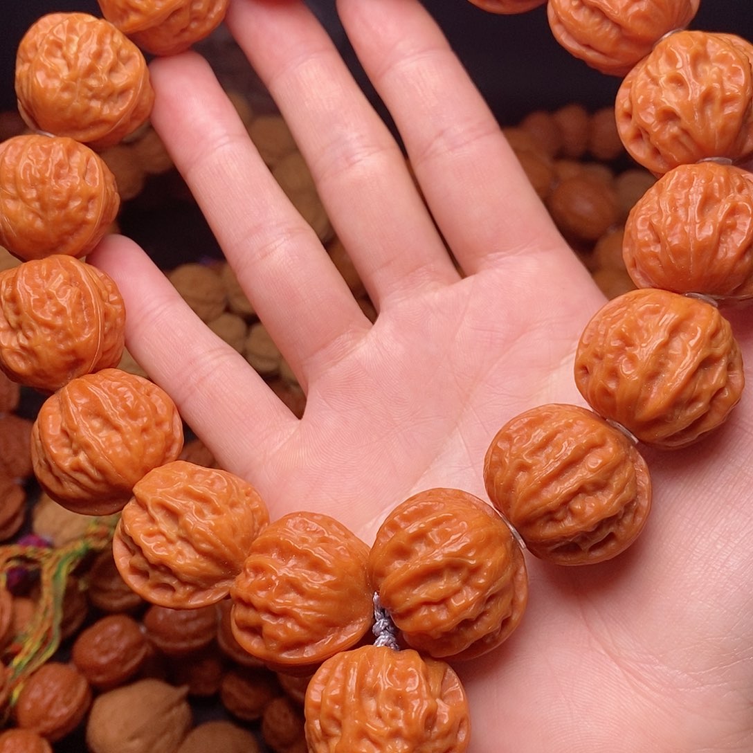 【闪购商品】文玩核桃吊坠我***菜磨盘27