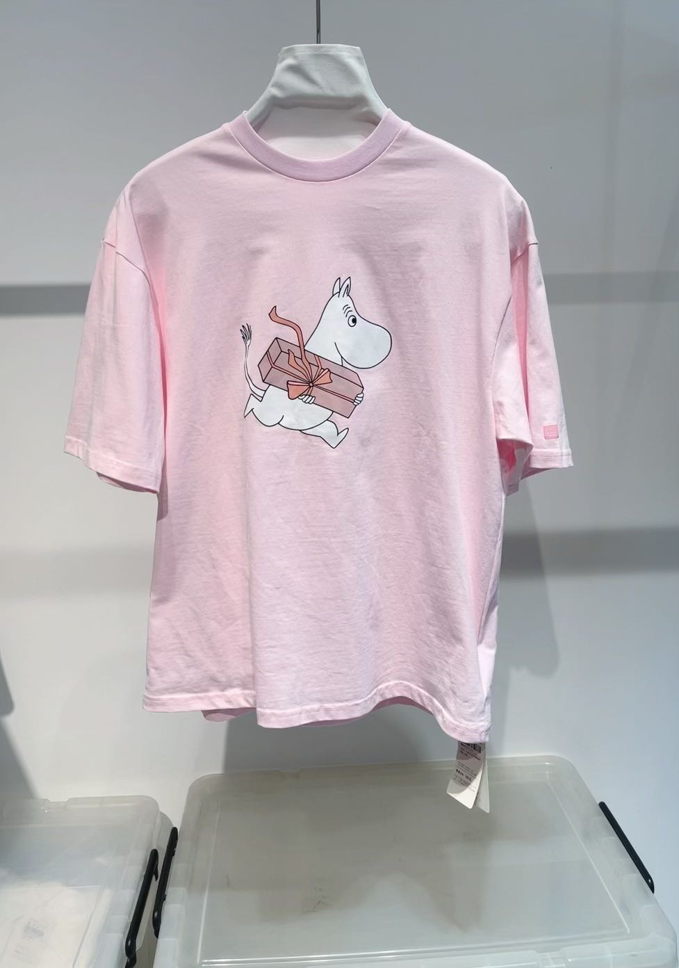 卡通河马印花圆领短T