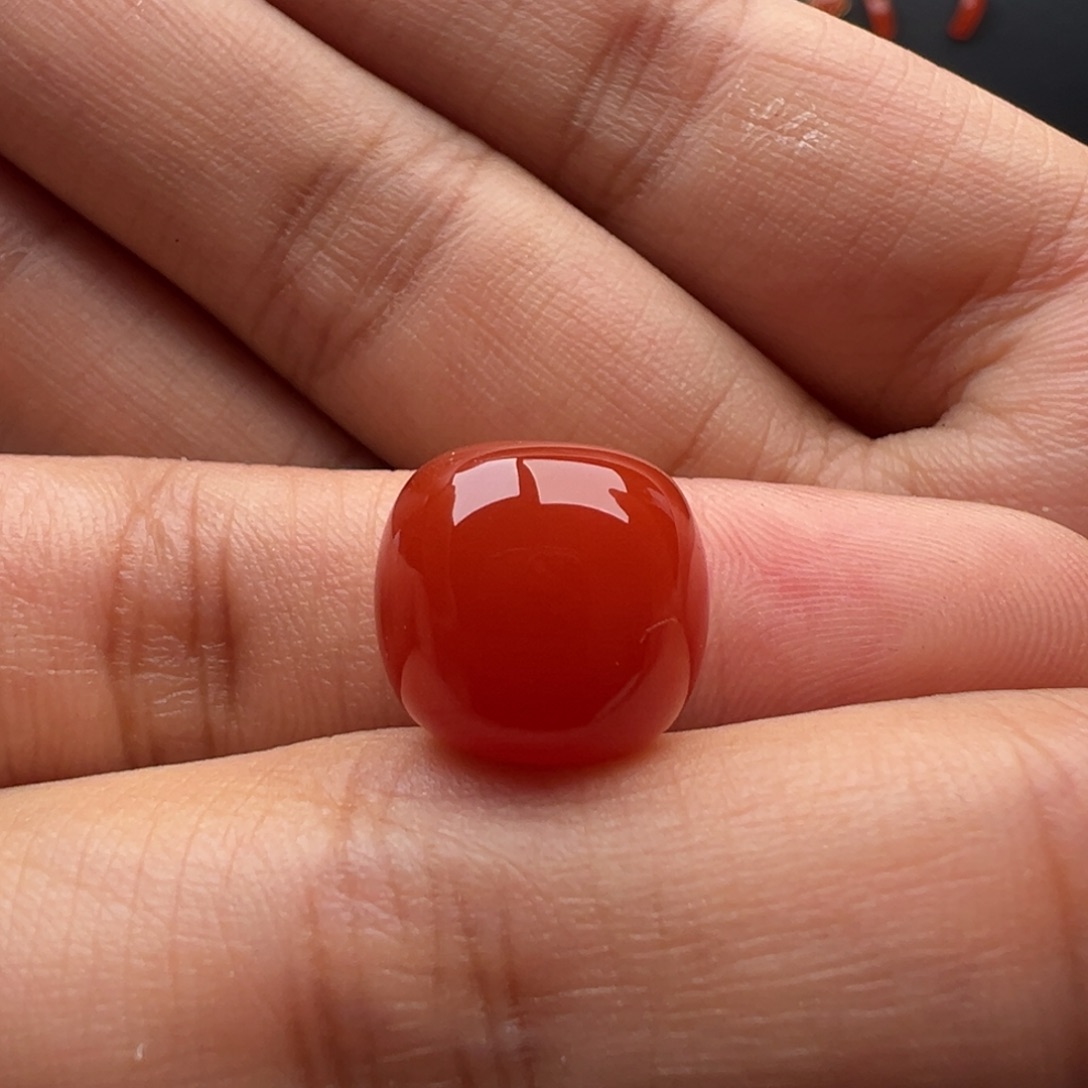 南红玛瑙未镶嵌老型13.5x12.5