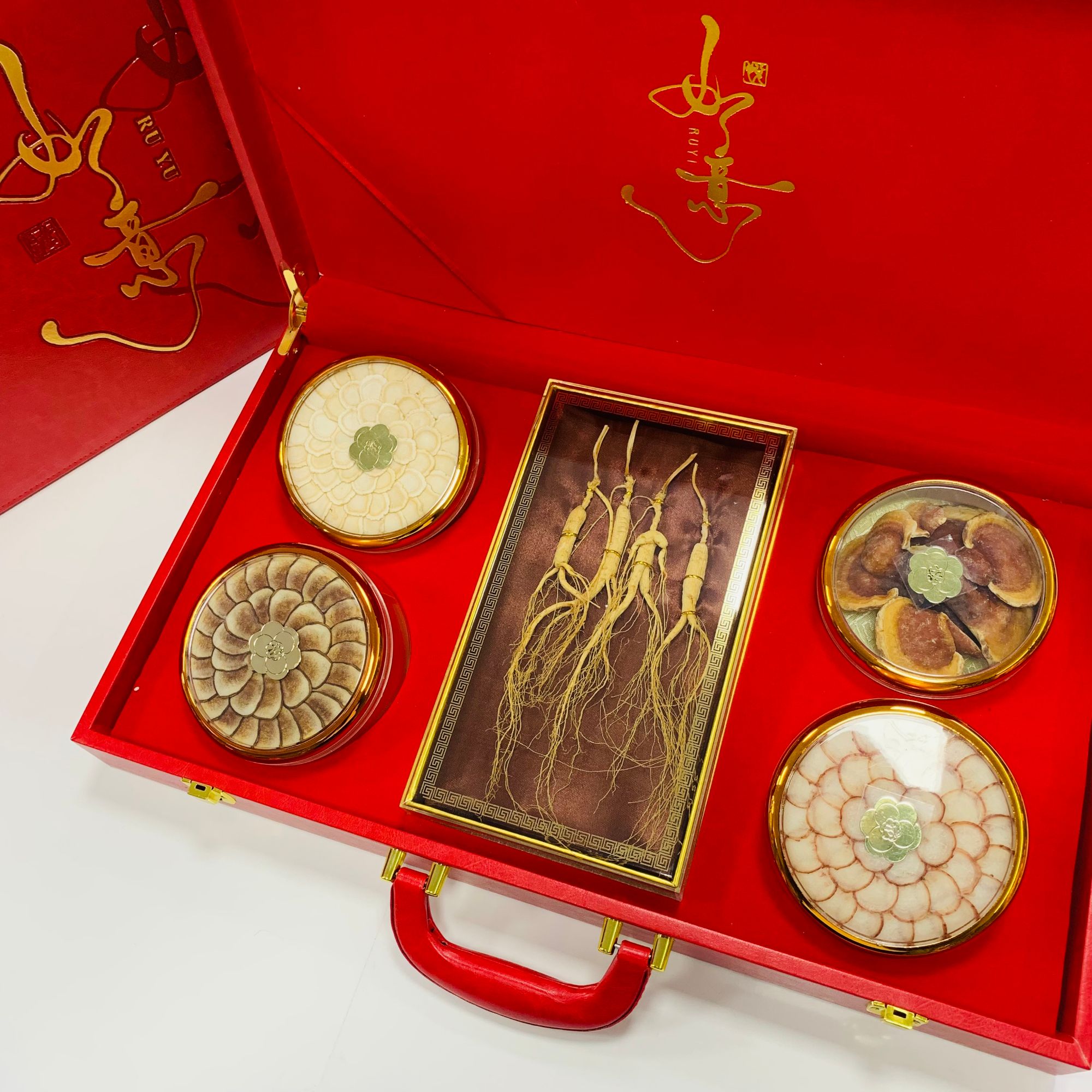 【东北喜悦五宝】长白山人参礼盒含鹿茸灵芝西洋参适合送长辈亲戚