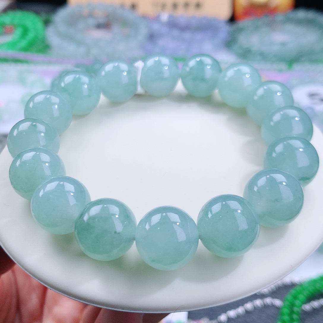 翡翠手链未镶嵌卡13