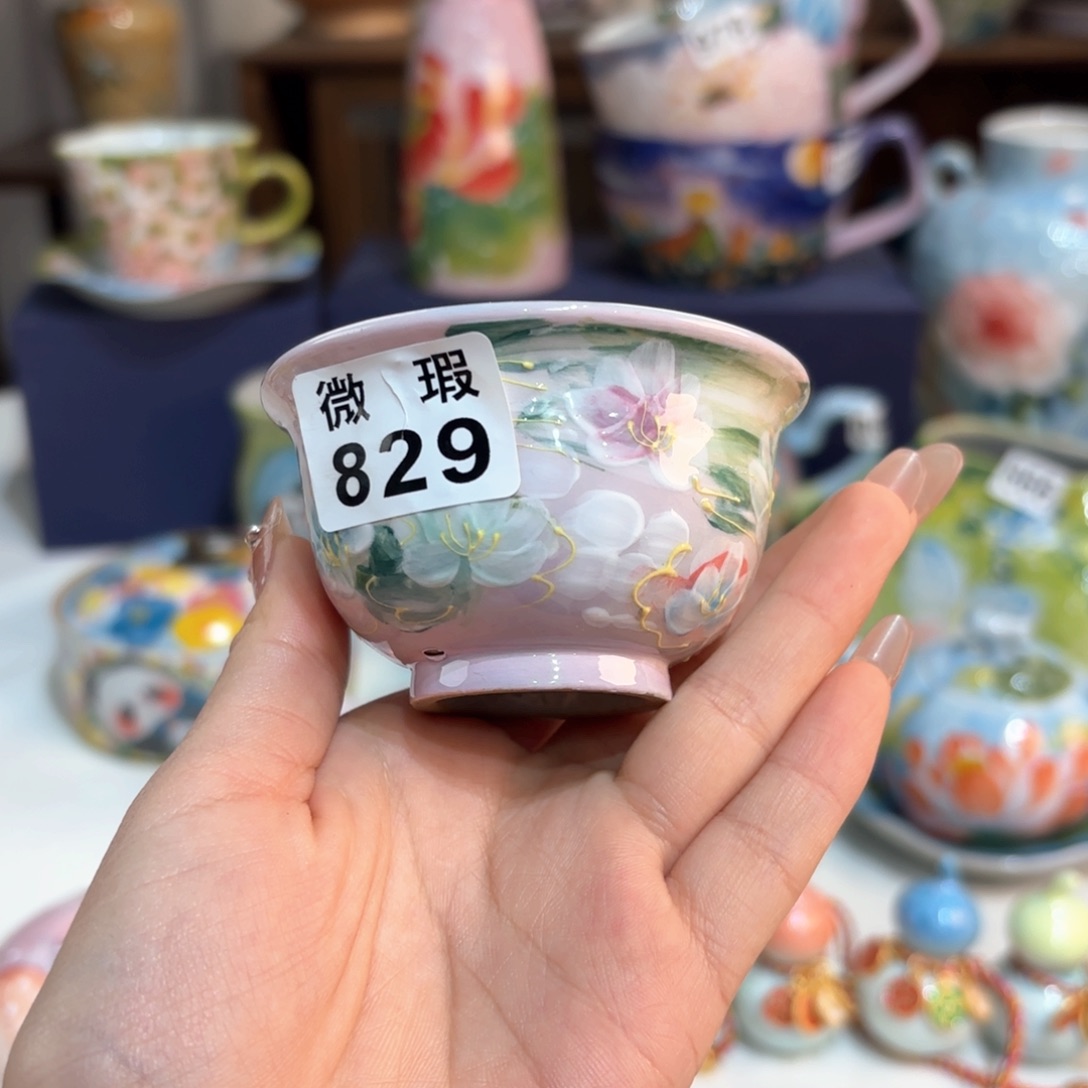 景德镇手绘高温釉下彩陶瓷茶具