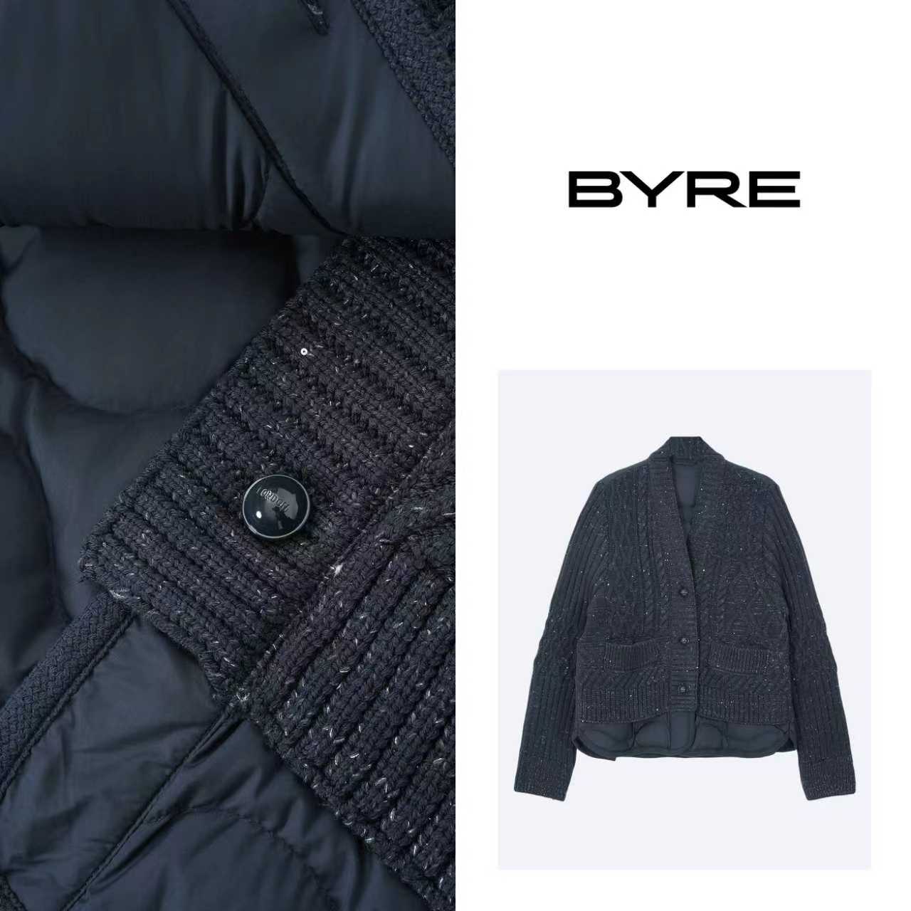 YS530 深蓝色V领鹅绒服【干洗】