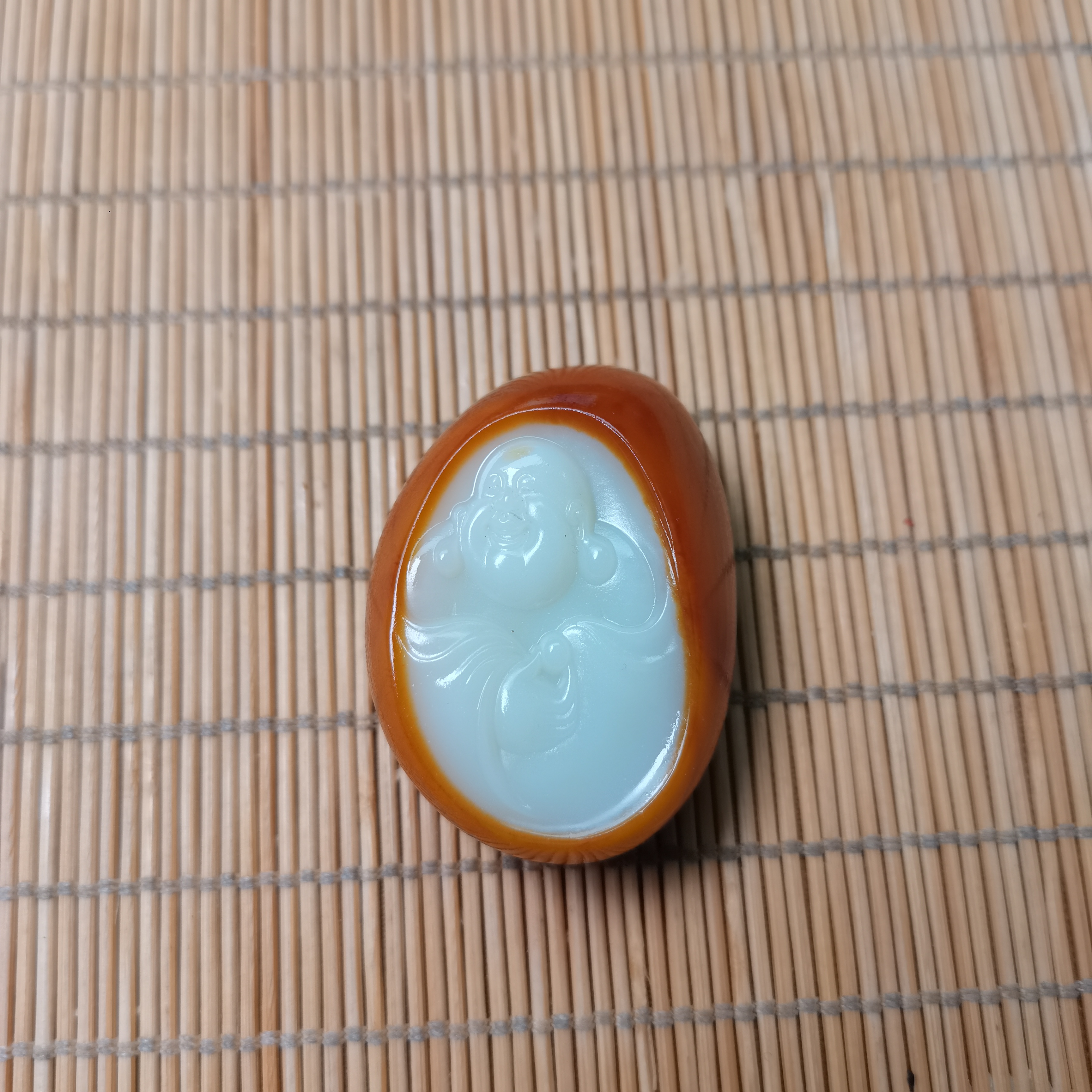 新疆和田玉弥勒佛58克