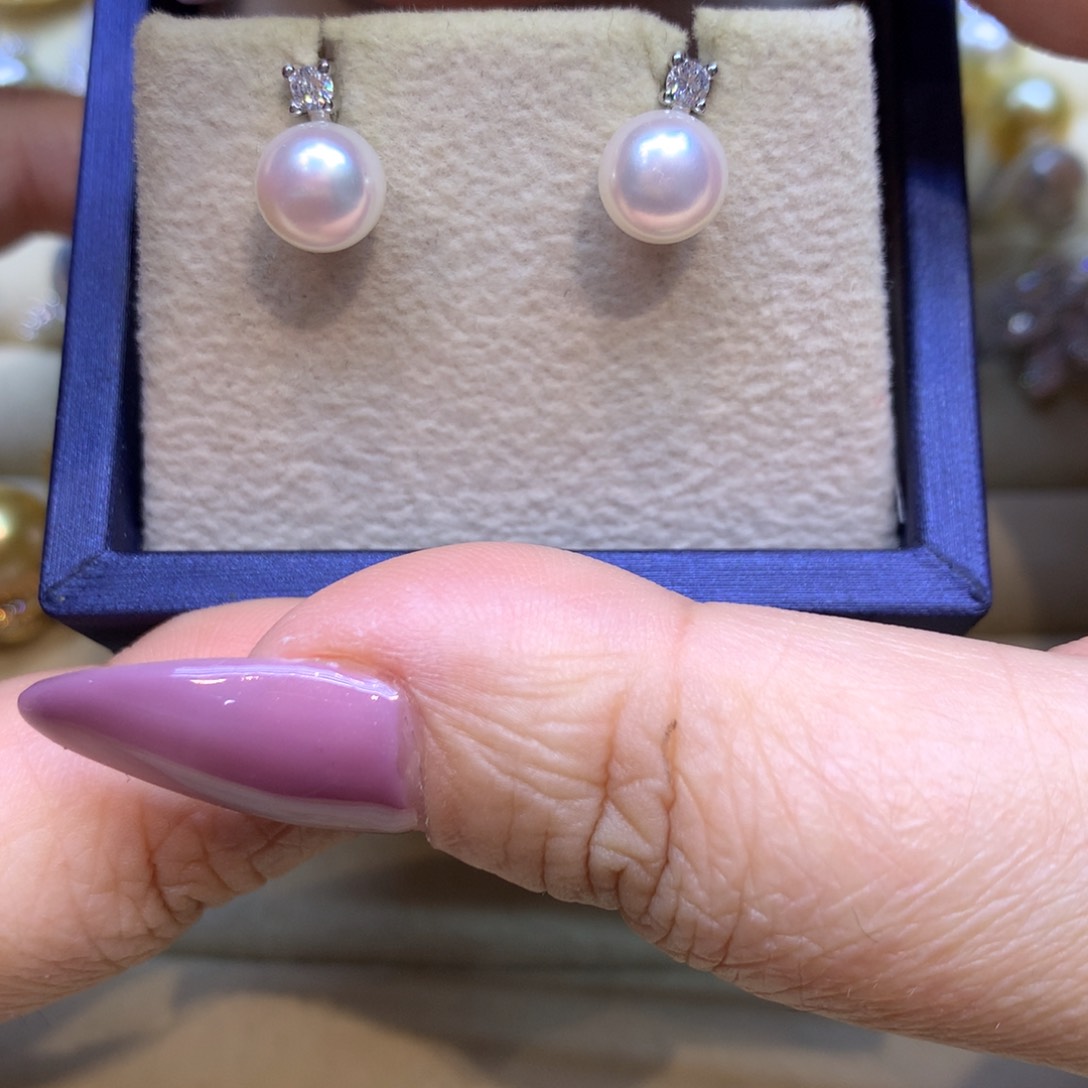 未镶嵌耳饰淡水珍珠