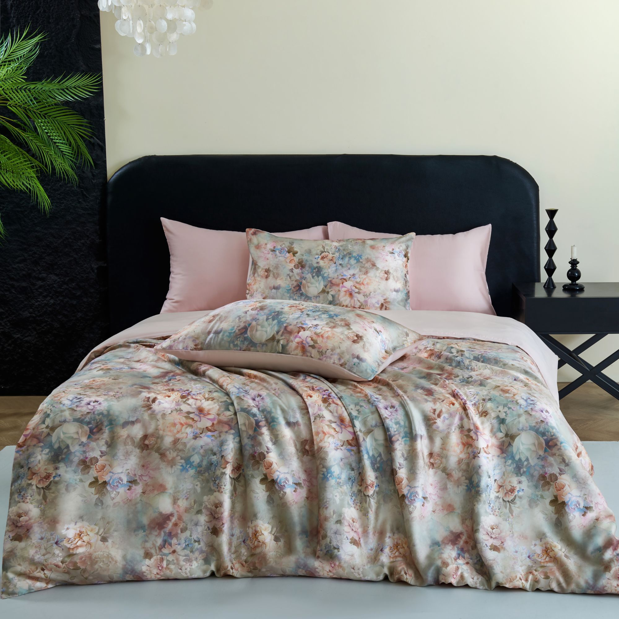 天丝油画风复古轻奢四件套夏季新品