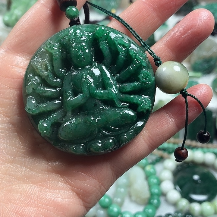 八***8独山玉未镶嵌吊坠