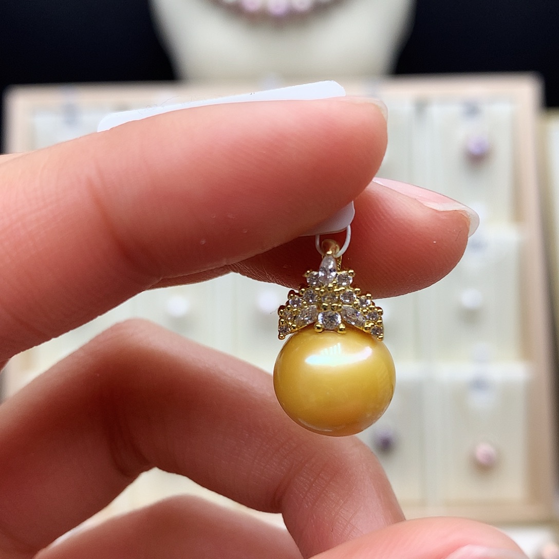 颈饰合金淡水珍珠