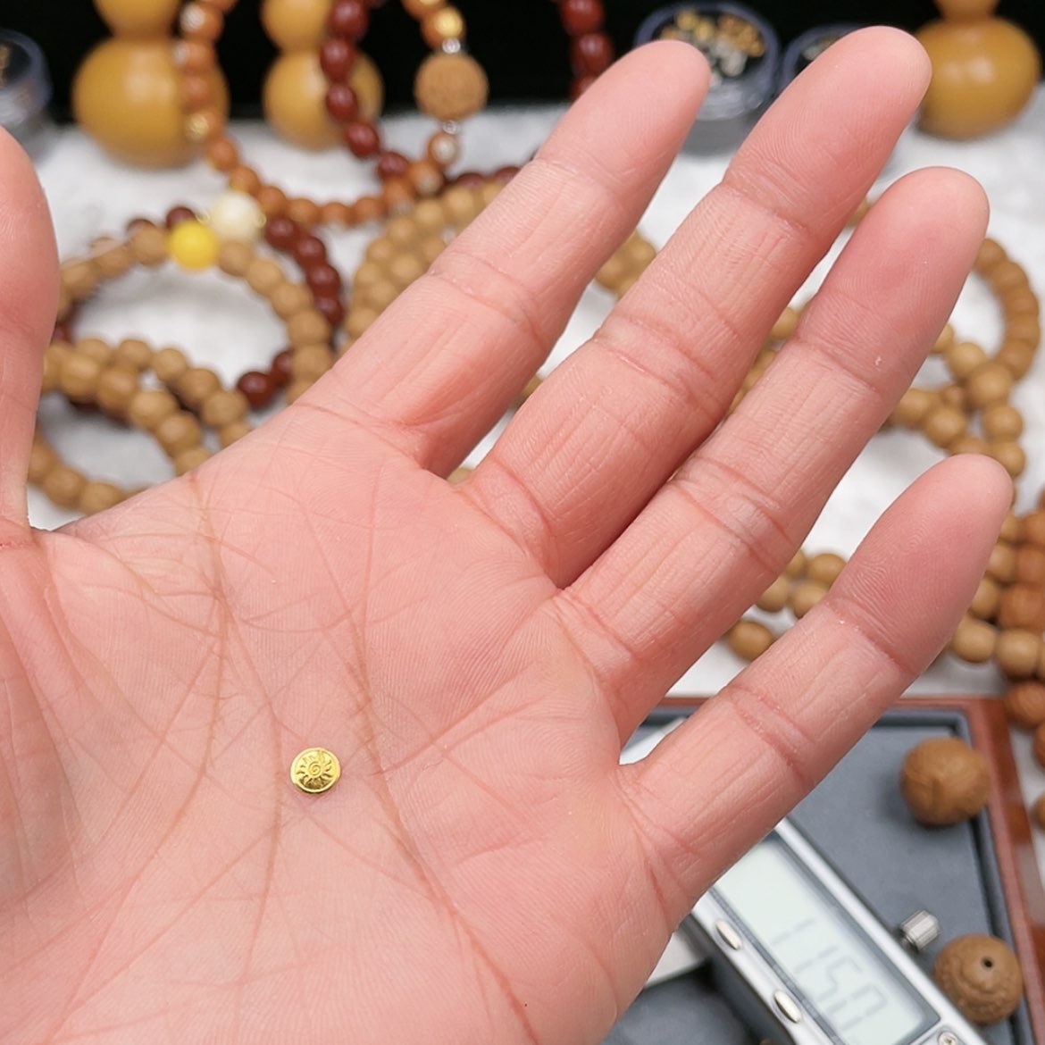 【闪购商品】猴头核桃手串q****r猴头核桃精品金标