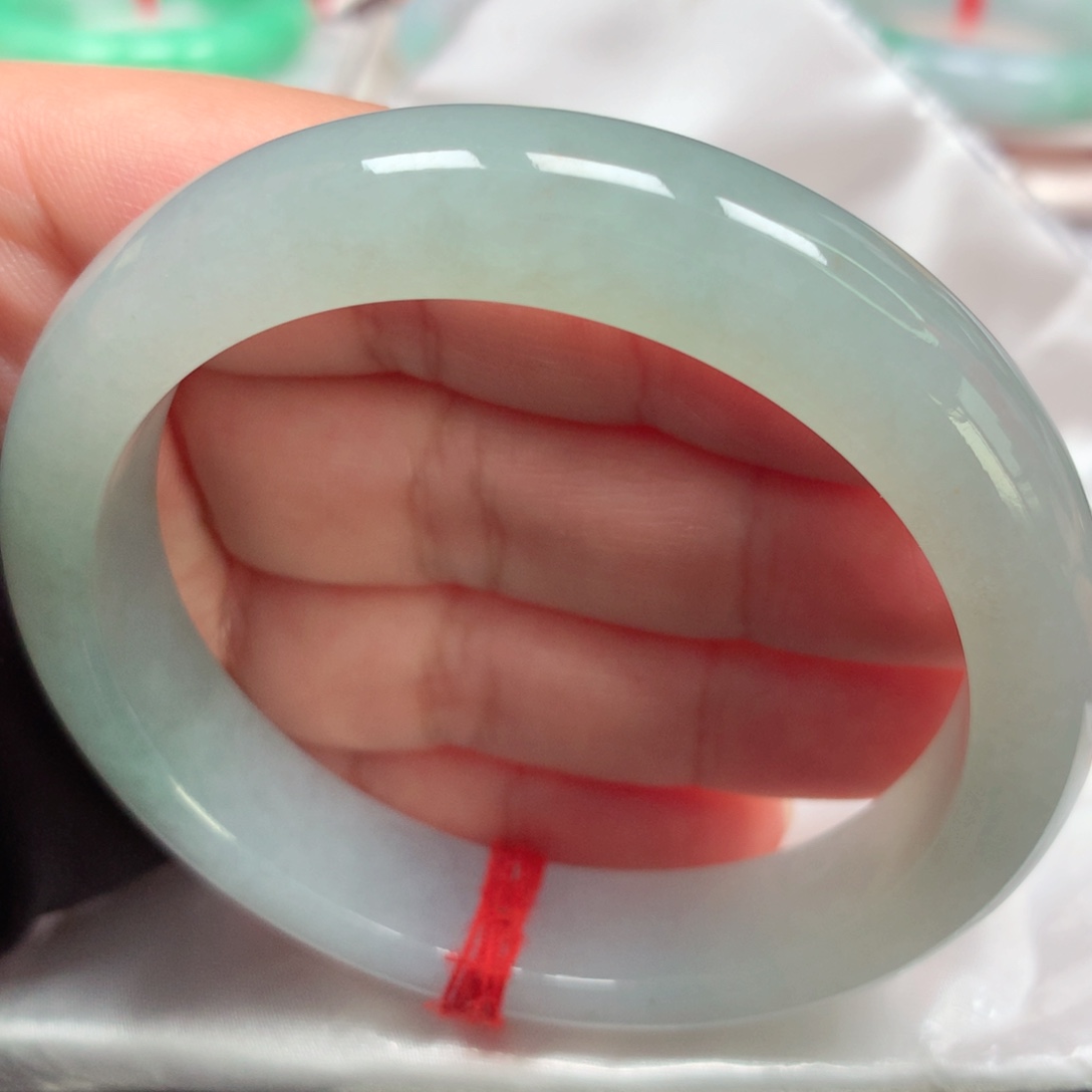 未镶嵌手镯翡翠2冰晴冰透