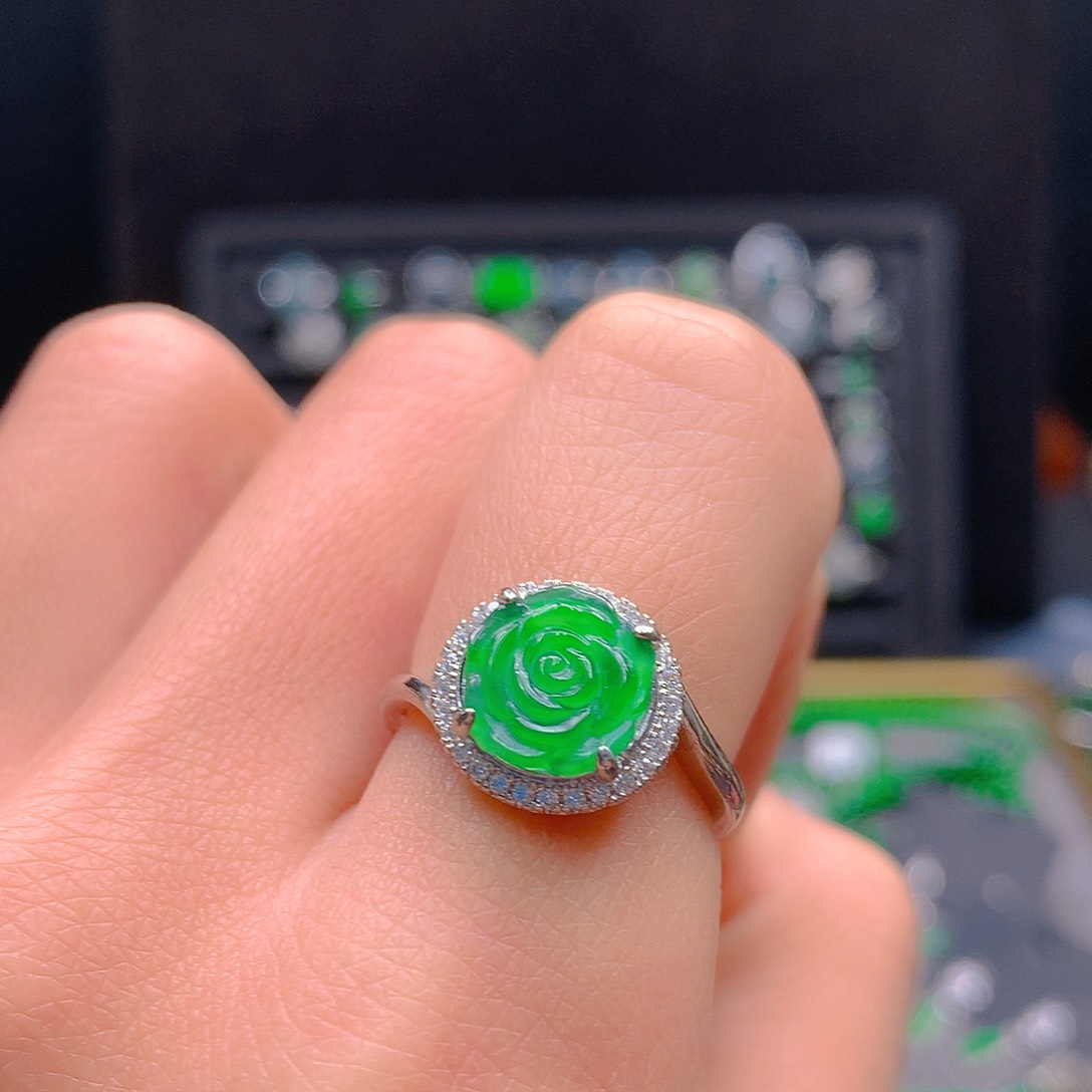 未镶嵌戒指翡翠天然翡翠