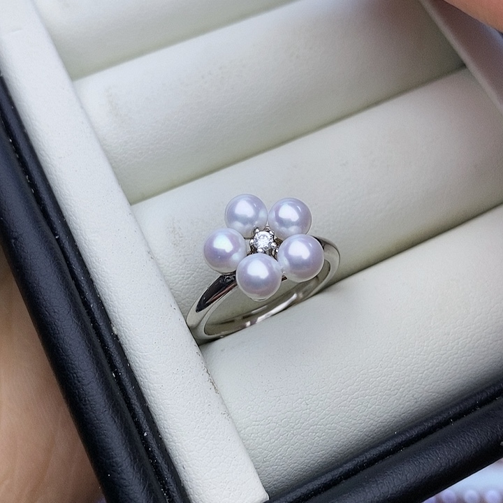 淡水珍珠颈饰银S925镶嵌