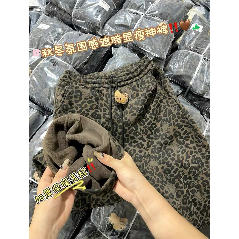 【裤子】 霞休闲宽松高腰垂感直筒裤显瘦百搭