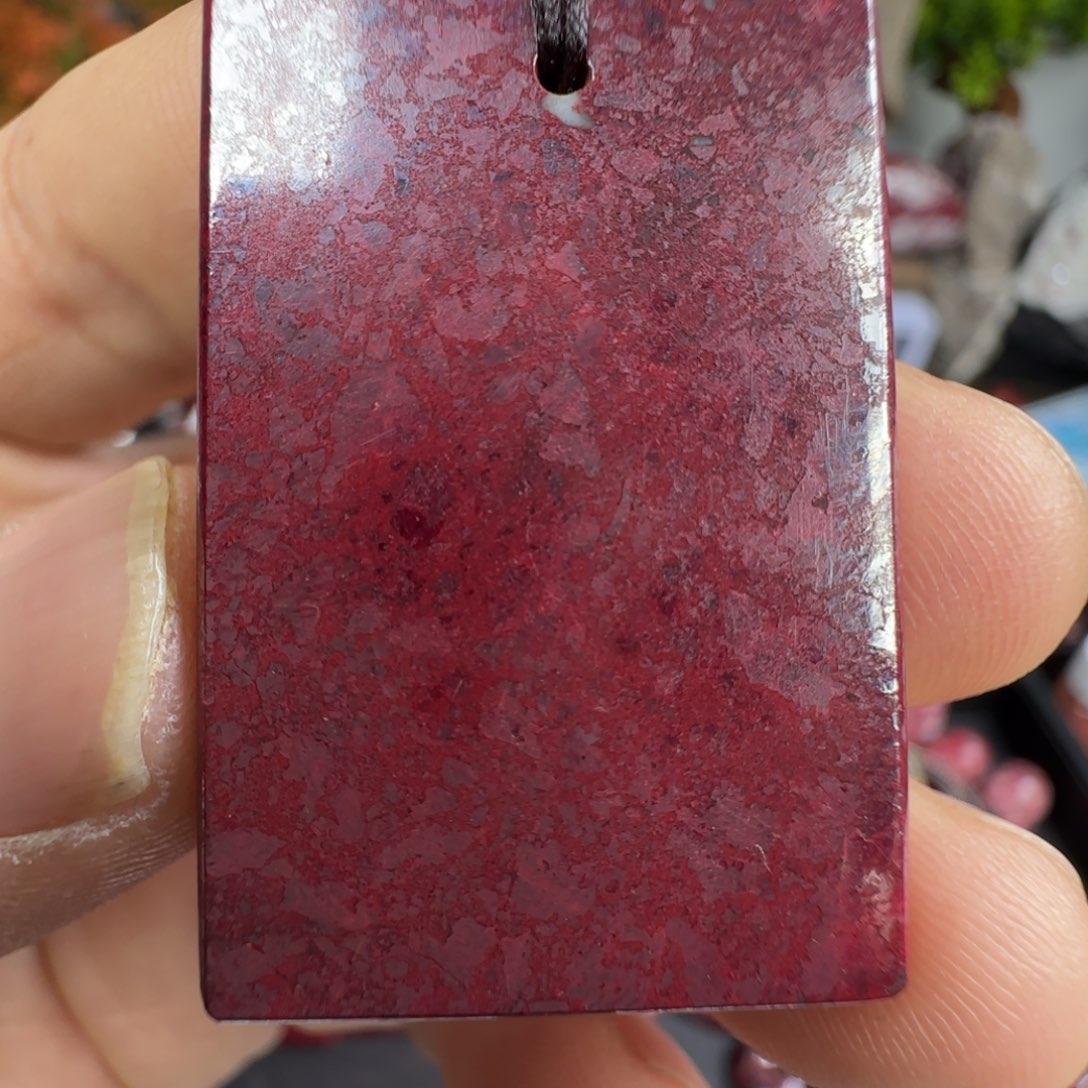 ****喵天然辰砂朱砂原矿无事牌吊坠