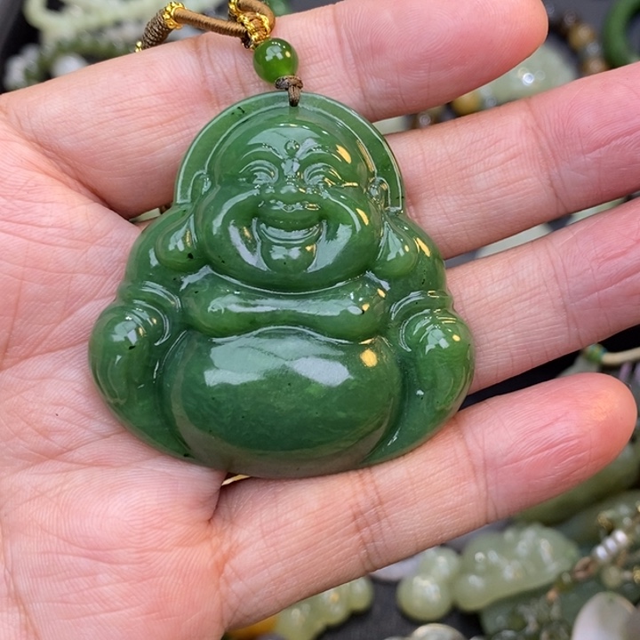 花***骨和田玉未镶嵌颈饰