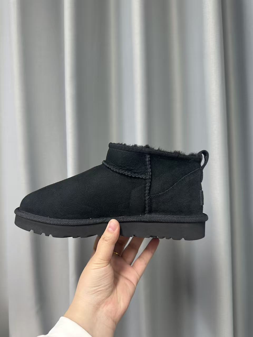 【河南桑坡】男款平底冬雨羊皮毛一体雪地靴冬季防滑增高