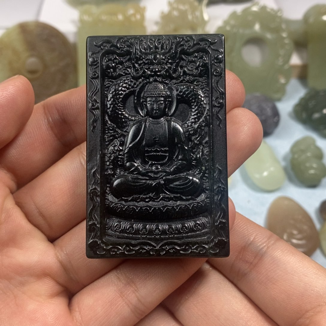 和田玉未镶嵌挂件