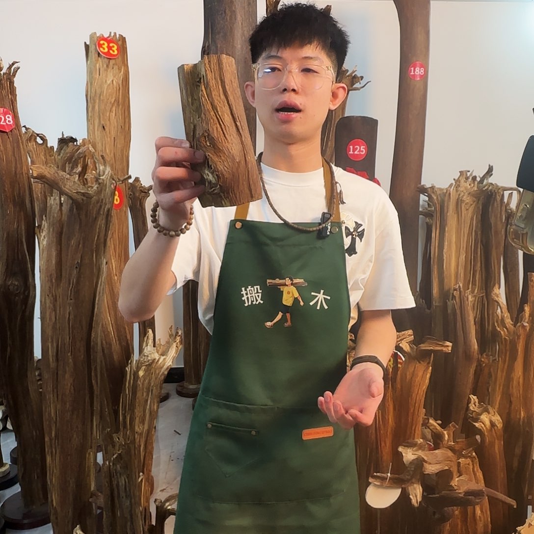 沉香摆件天然沉香原木摆件➕底座