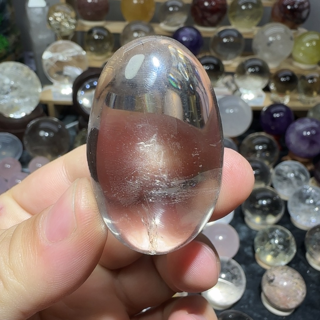 水晶未镶嵌珠宝半成品白水晶