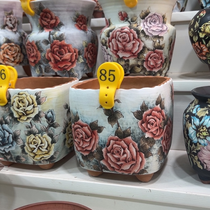 喜****紫砂花盆水晶花盆85微瑕