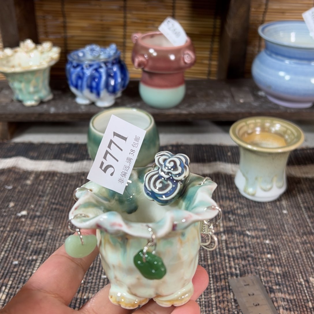 红陶景德镇手工花盆