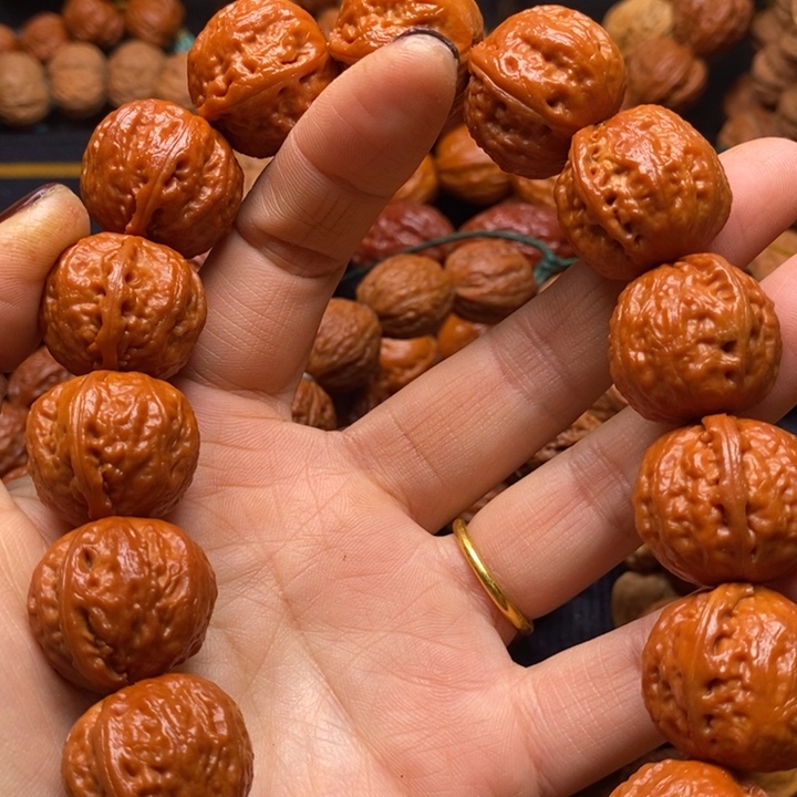 【闪购商品】手串文玩核桃拉**措元宝一道筋手持