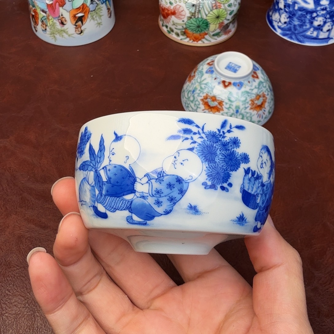 包***子陶现代景德镇全手工全手绘陶瓷