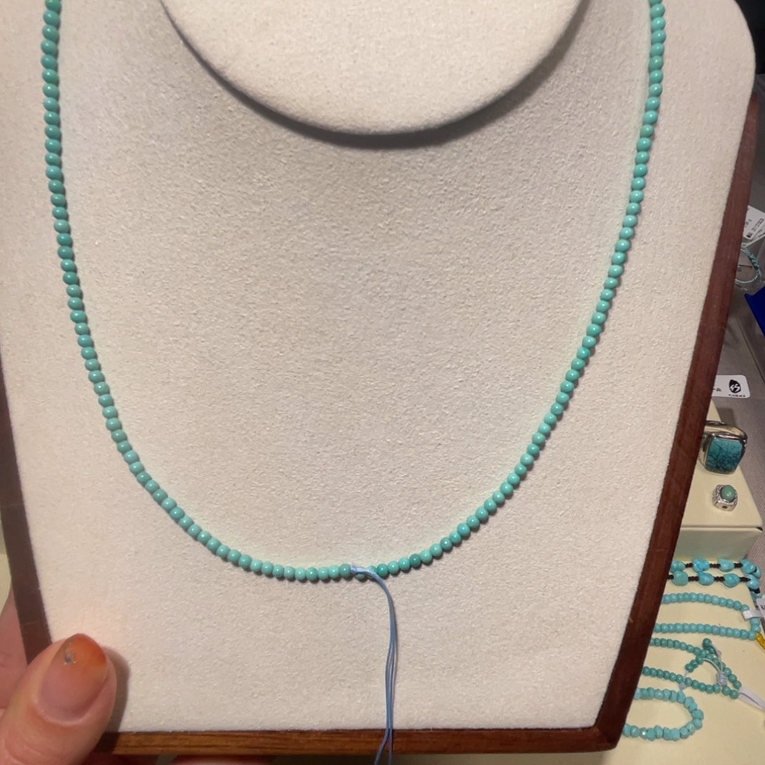 绿松石未镶嵌小米链