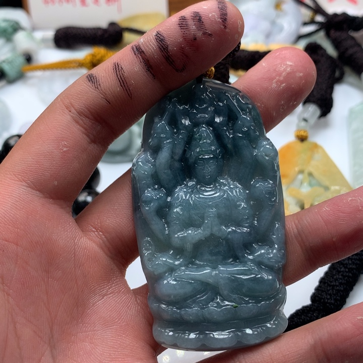 颈饰未镶嵌翡翠保真天然a货翡翠