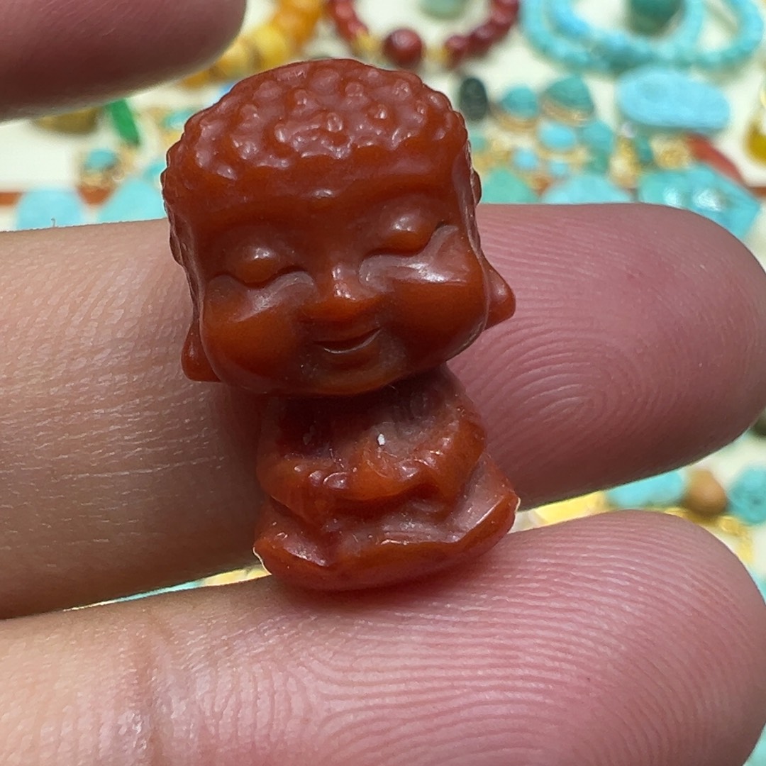 颈饰未镶嵌南红玛瑙三通