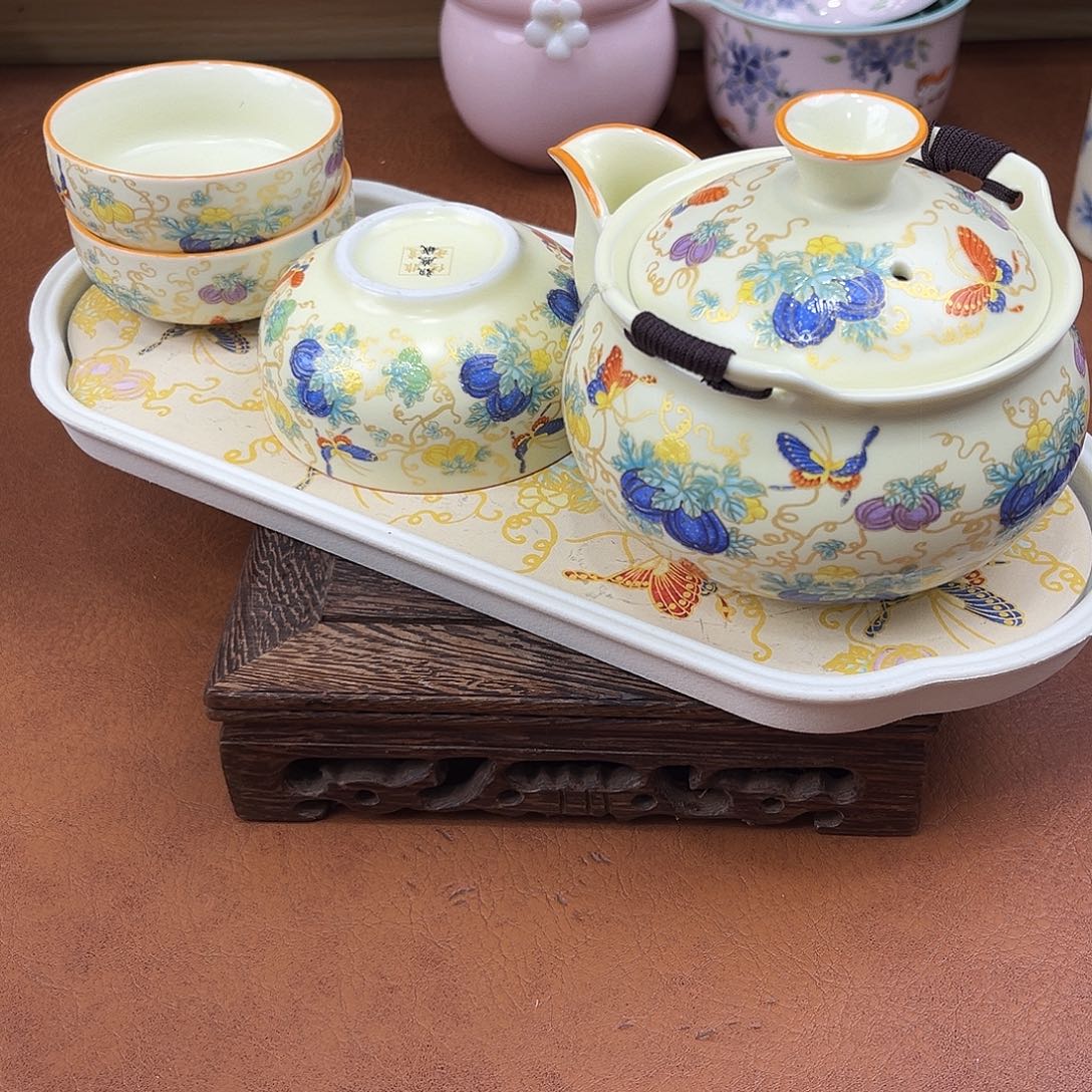陶陶瓷茶具旅行茶具家用茶具摆件