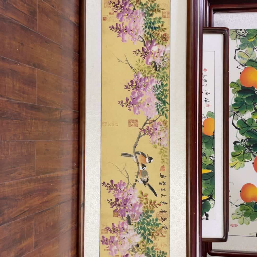 国画带框尺寸48*163厘米