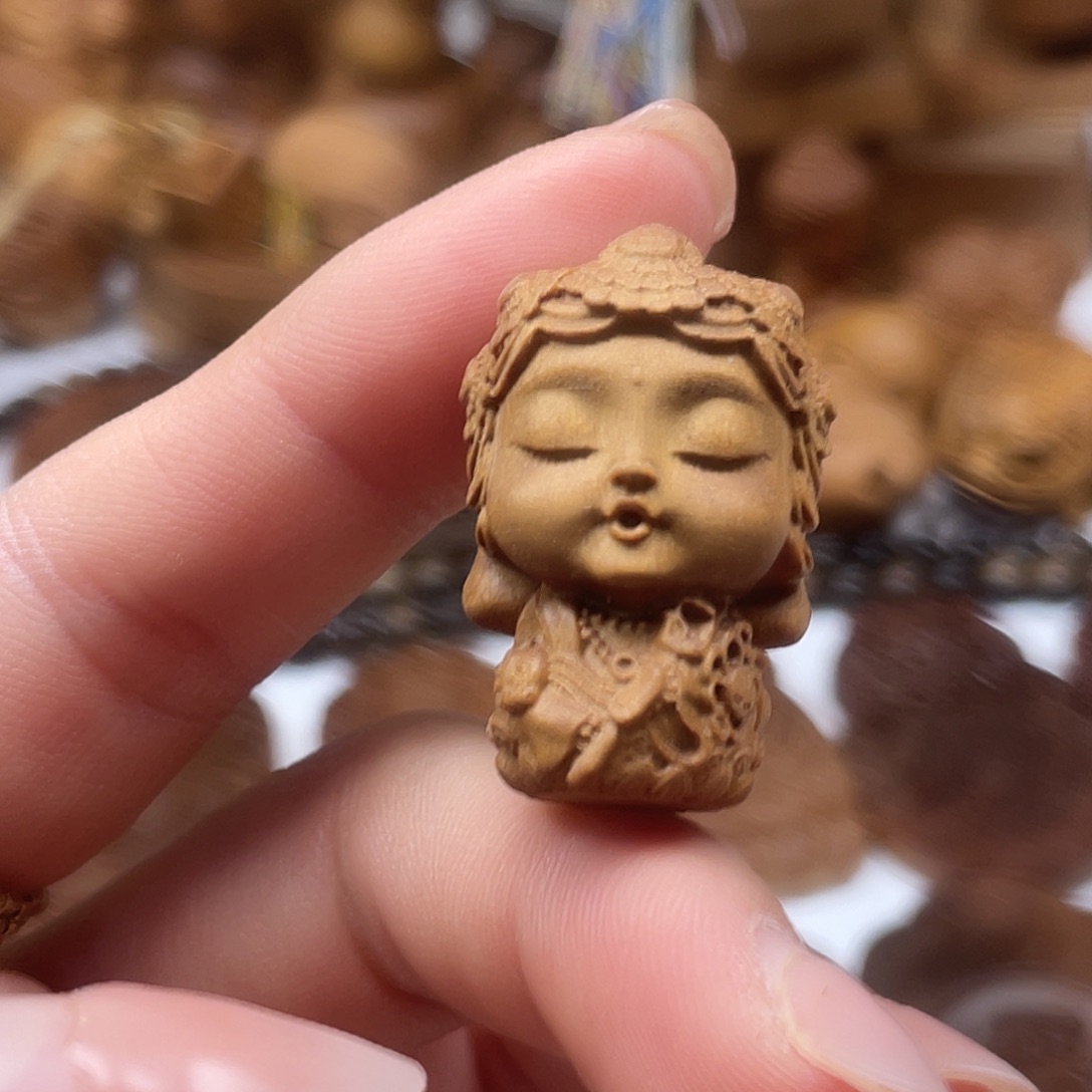 无事牌檀香木度母顺纹