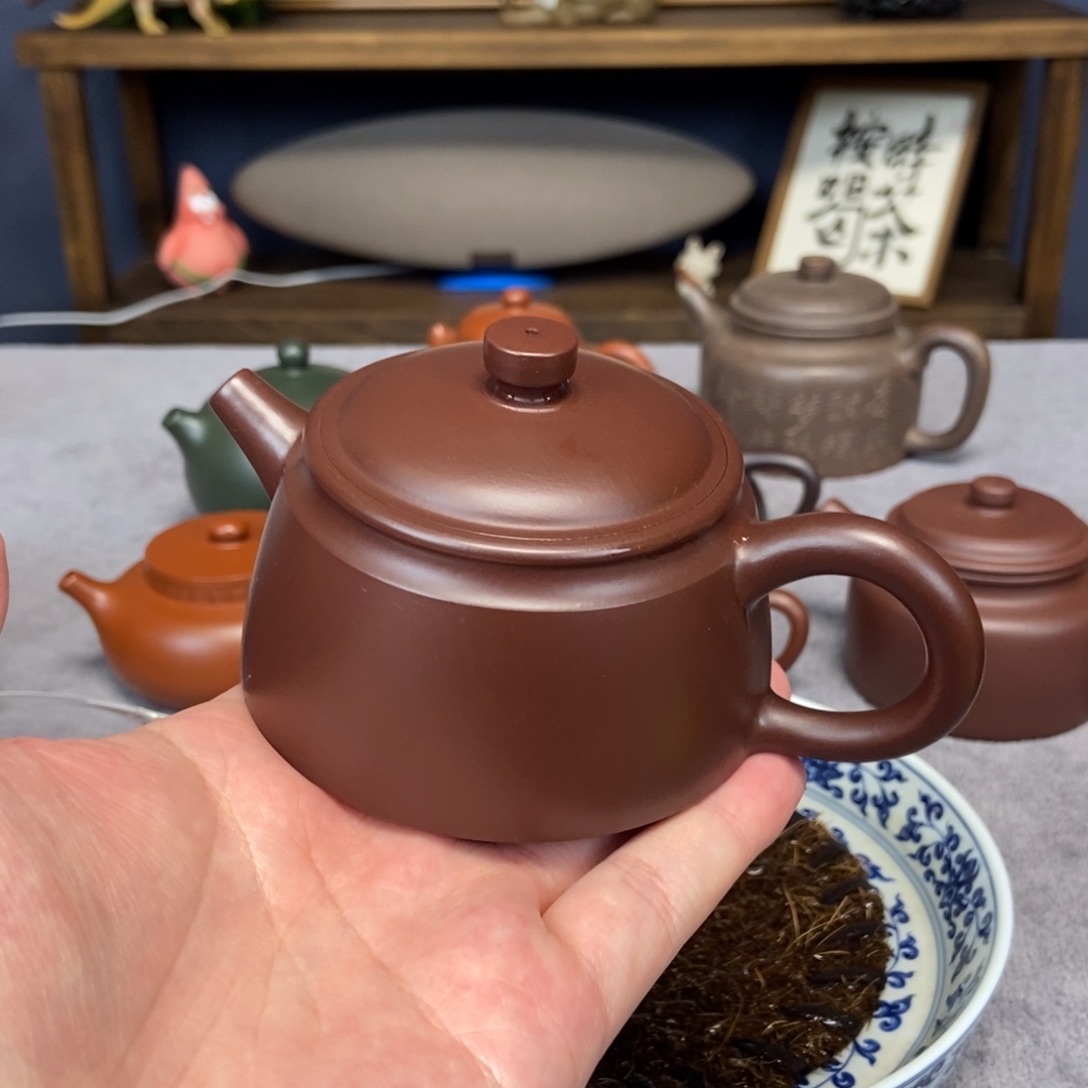 茶壶紫砂金钟紫砂壶