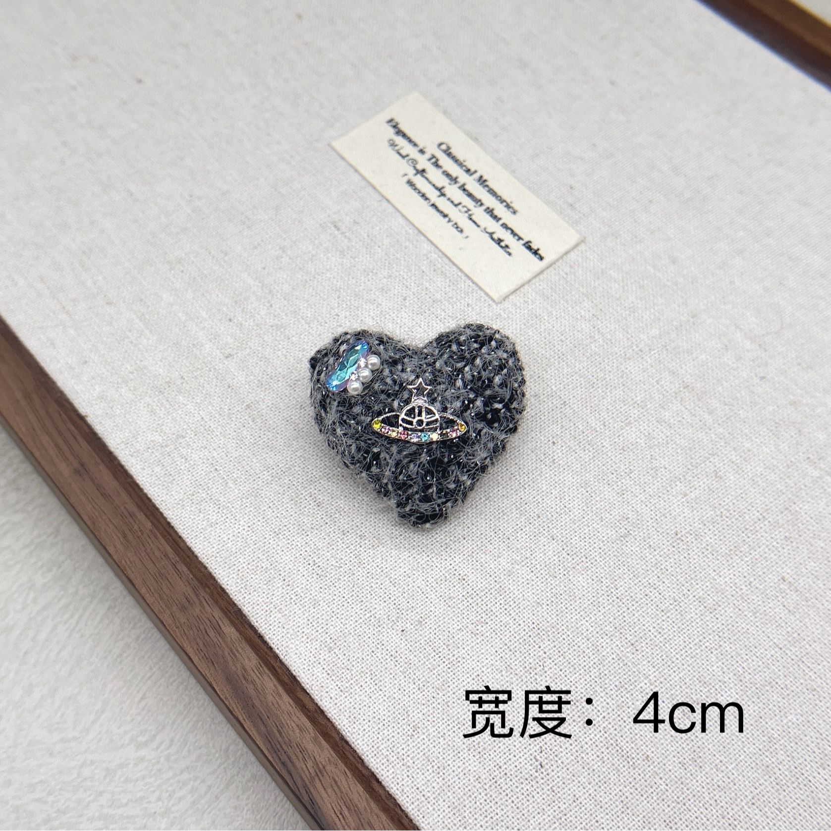 BAOSHATI/宝莎缇 铜合金布艺胸针 F-773韩版土星胸针