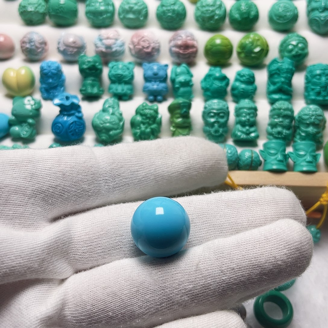 一***一手工雕刻配珠18光珠