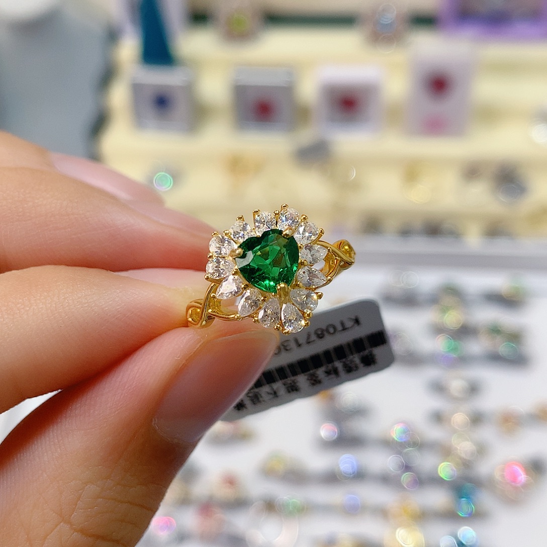 石榴石（沙弗莱）戒指银S925镶嵌