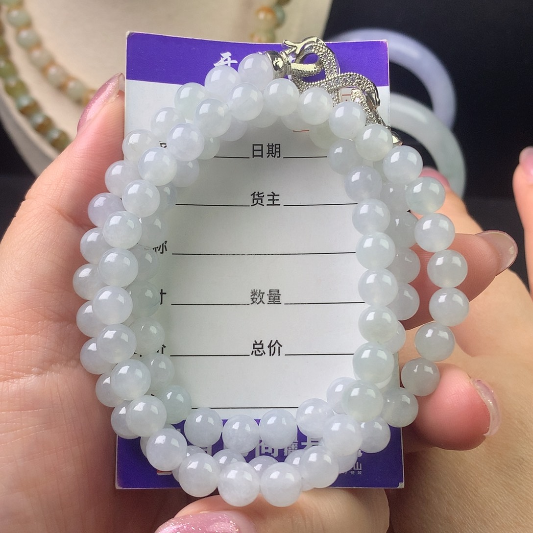 翡翠未镶嵌手链k7.2