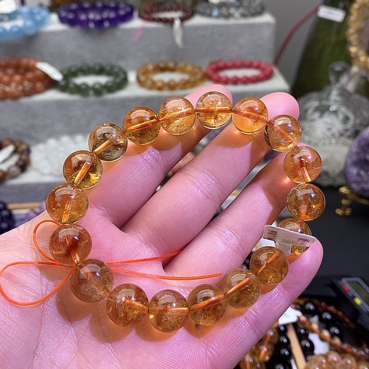 水晶手链未镶嵌黄塔晶11.7