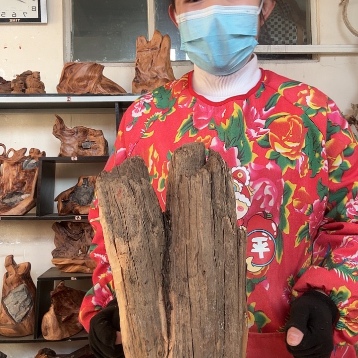平***安木太行崖柏摆件摆件
