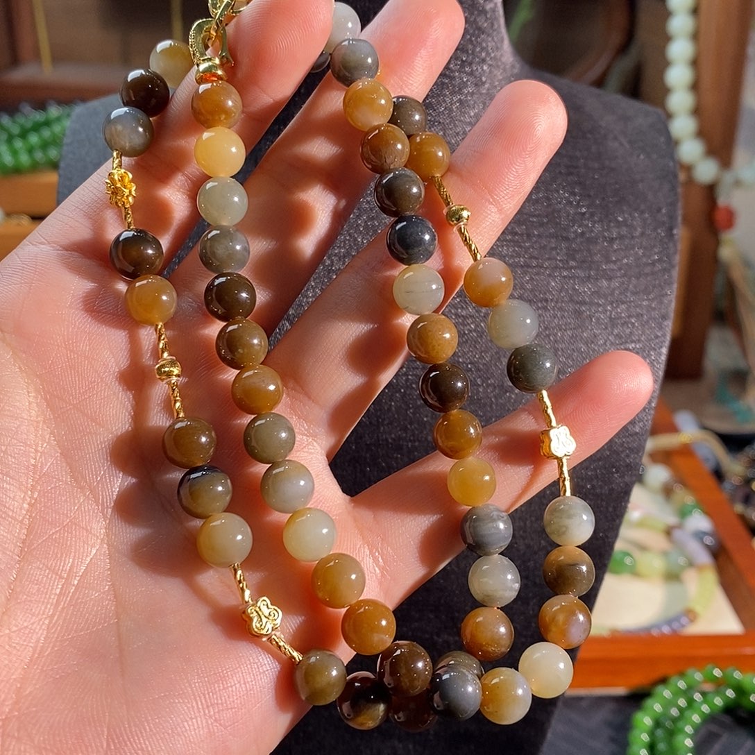 和田玉未镶嵌手链