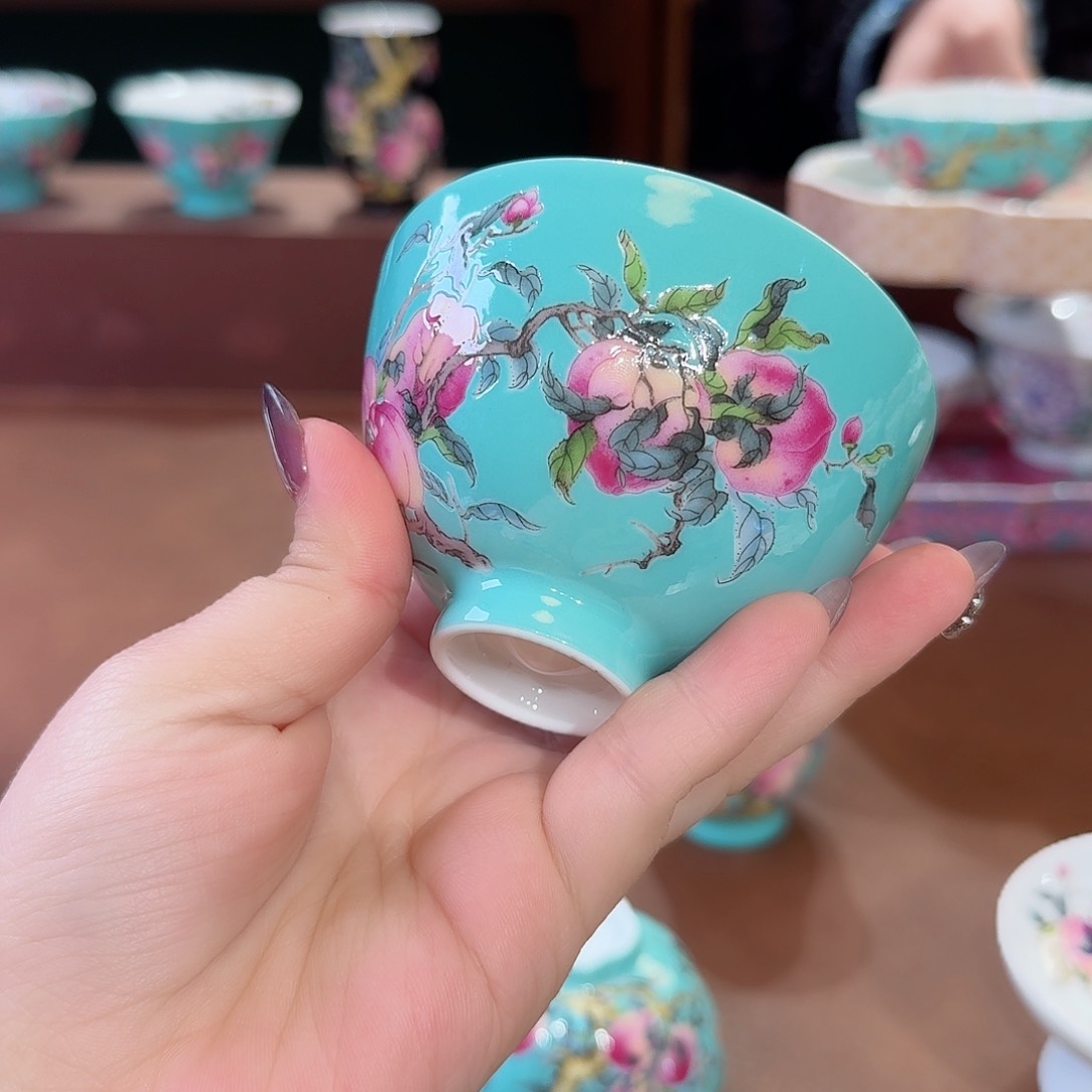 珐琅彩主人杯茶具套装