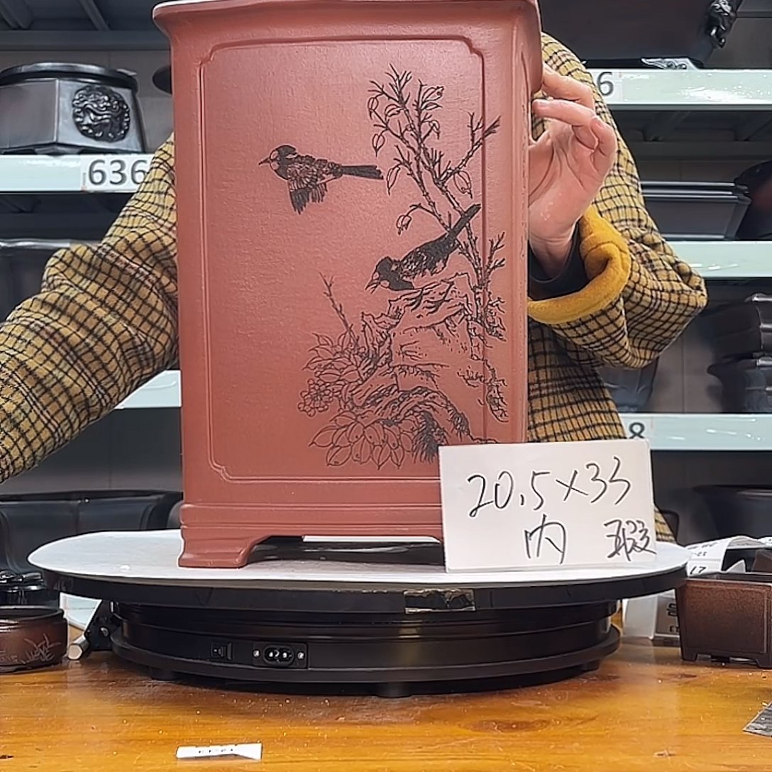 紫砂花盆宜兴紫砂17号