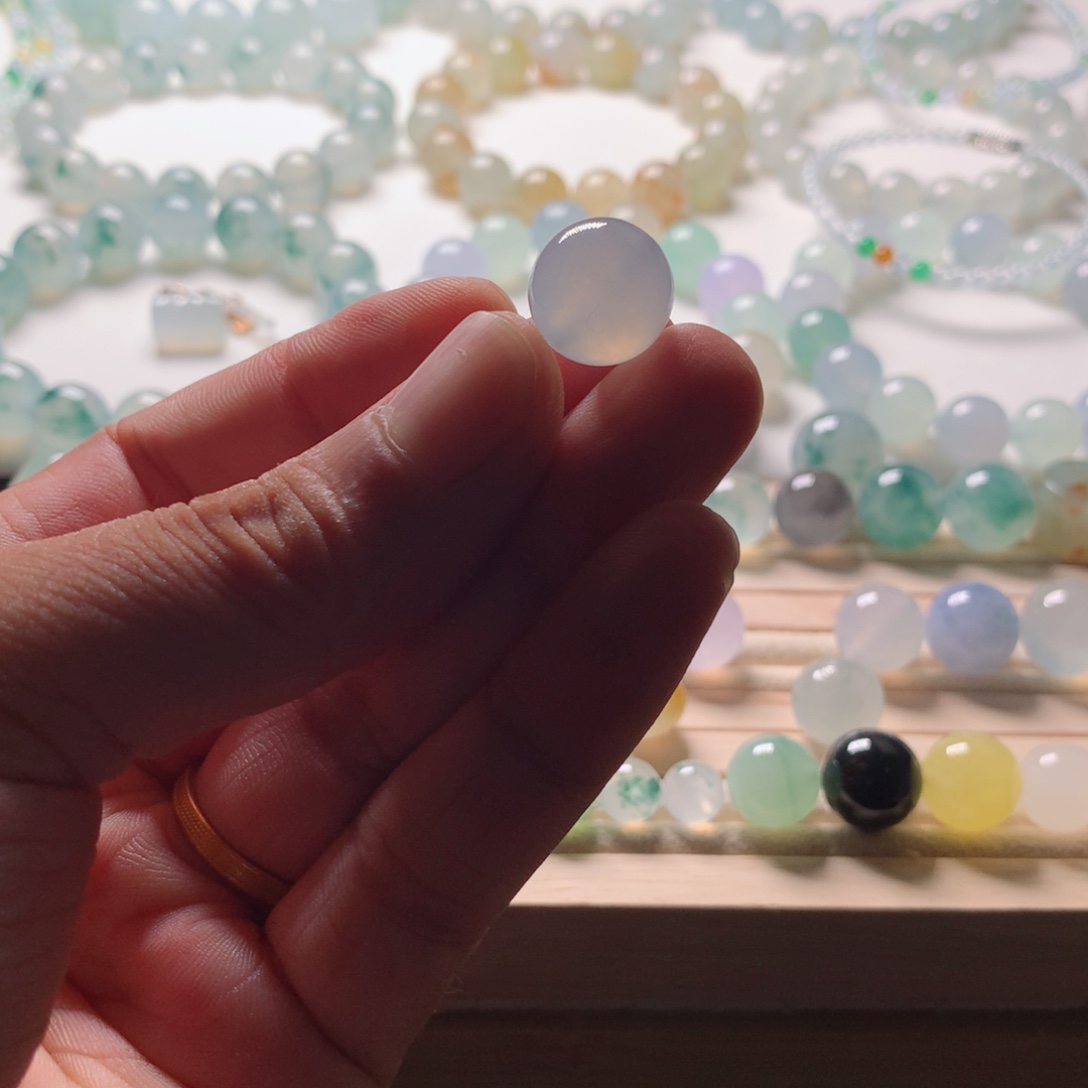 未镶嵌手链翡翠天然翡翠卡13单珠